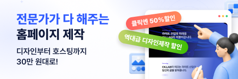 전문가가 다 해주는 홈페이지 제작